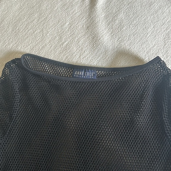 Anne Cole collection black net cover up size M - Picture 2 of 3